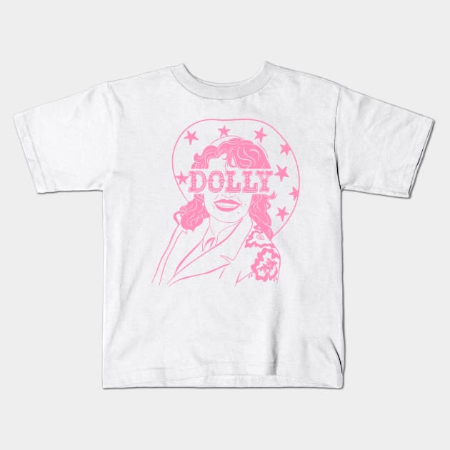 Dolly Parton Kids T-Shirt by Taylor Thompson Art